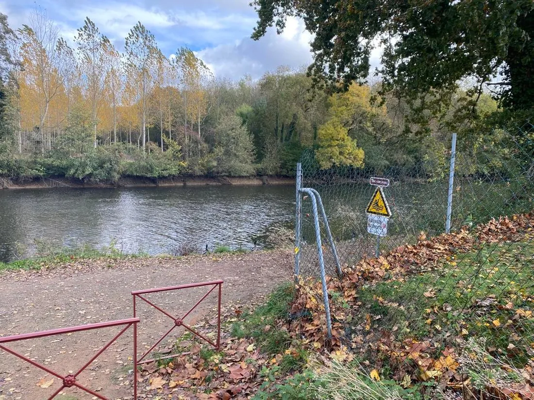 Zone d'implantation de la future passerelle